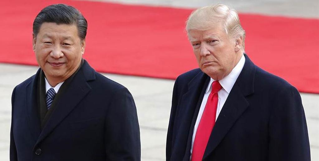 中國國家主席習近平（左）與美國總統川普（右）。圖／美聯社