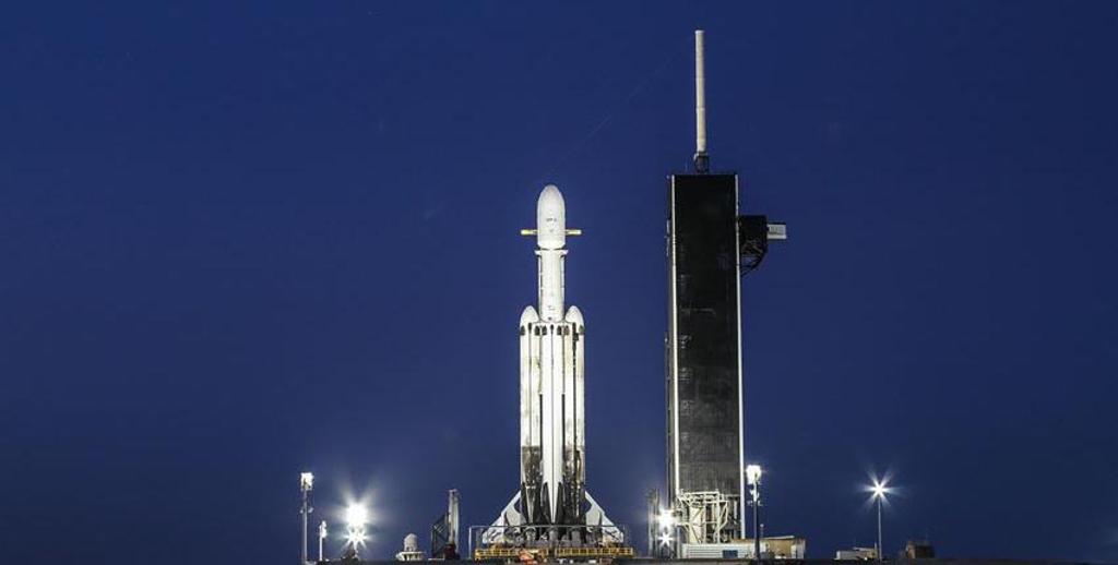Space Ｘ獵鷹重型火箭將搭載福衛七號衛星升空。圖：翻攝自Space X網站