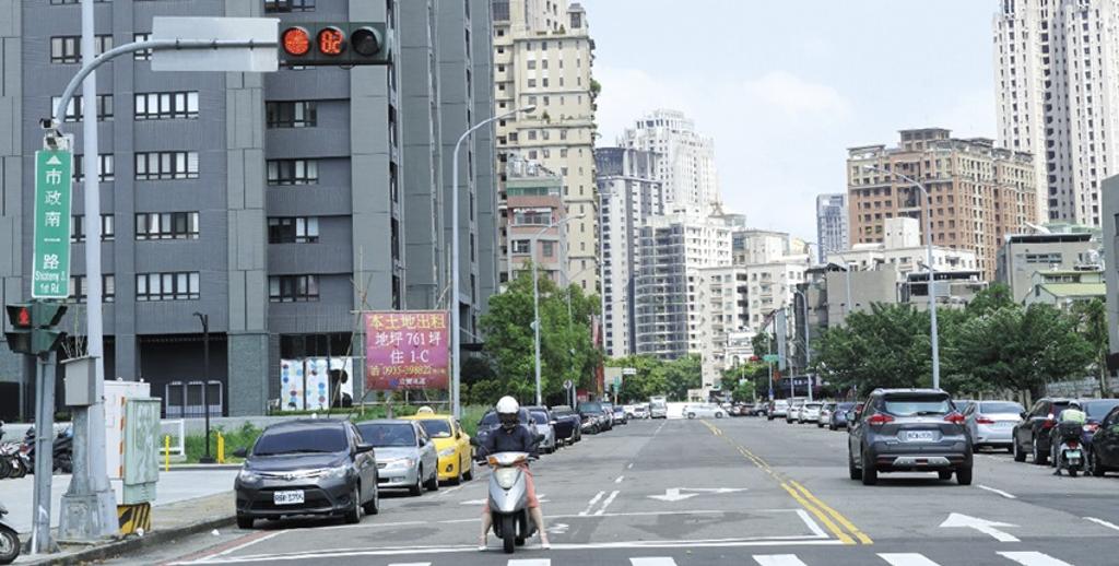 2019年上半年，台中西屯區豪宅交易熱區，市政南一路是最夯路段。圖／曾麗芳