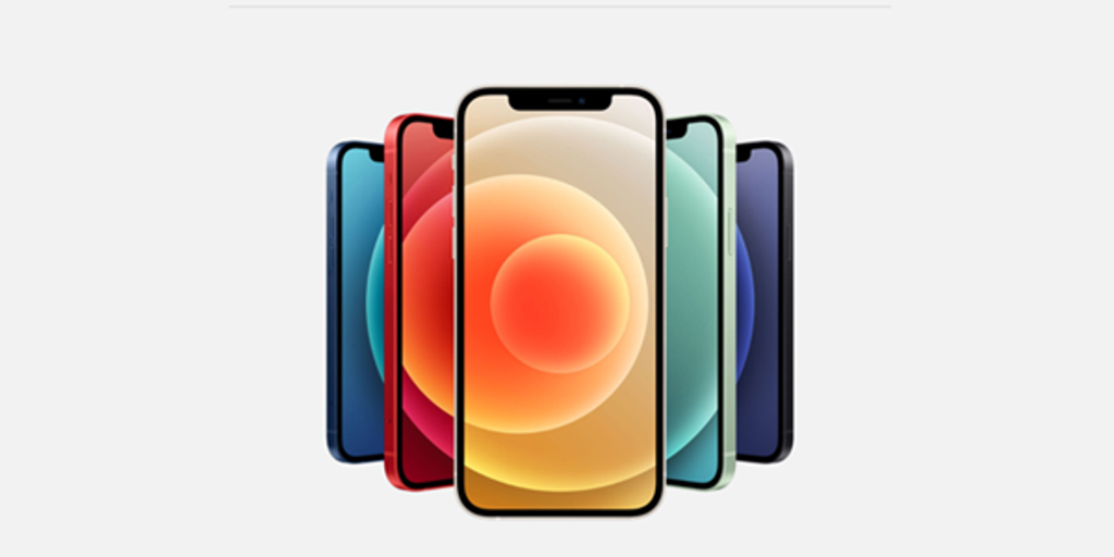 iPhone 12系列共有5色。圖／摘自蘋果官網