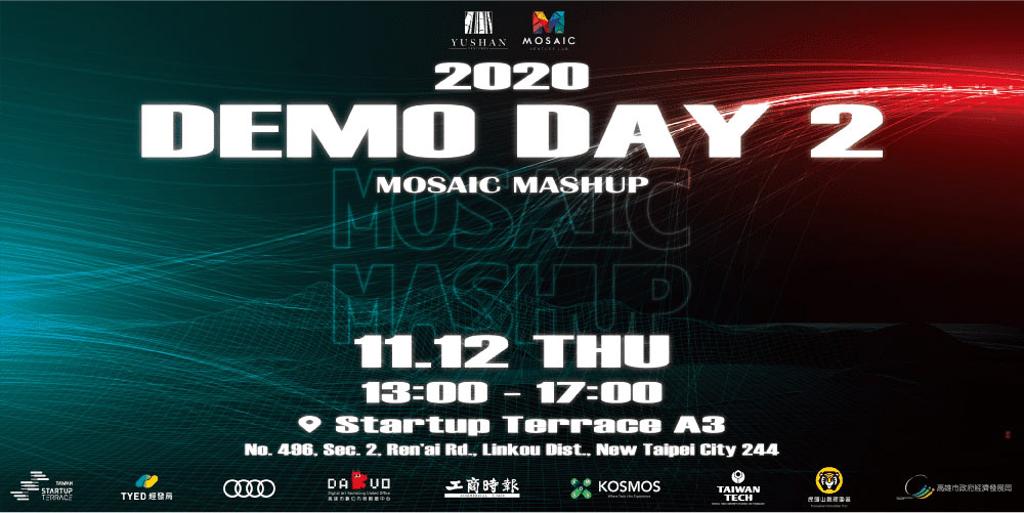 玉山國際創業加速器Mosaic Mashup：Demo Day 2　11月12日登場