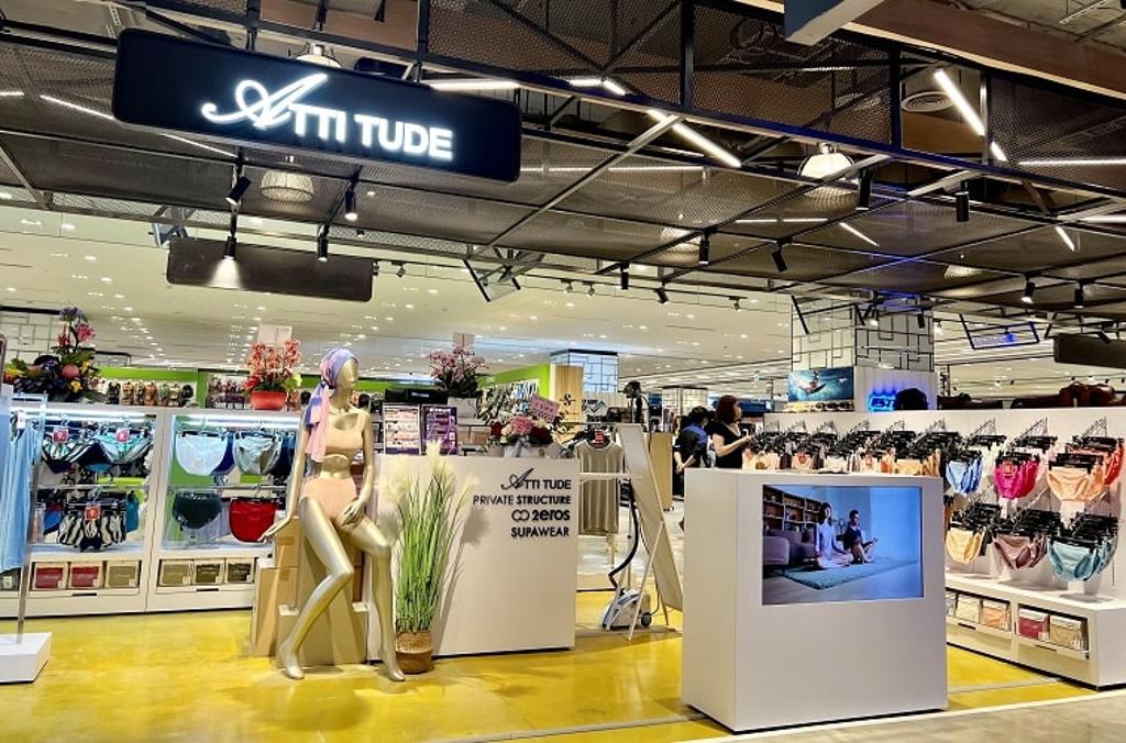 英紡ATTI TUDE品牌旗艦館於新莊宏匯廣場隆重登場。圖／英紡提供 