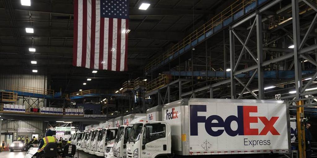 聯邦快遞（FedEx）公布上季獲利10.8億美元，較去年同期成長23％。圖／美聯社
