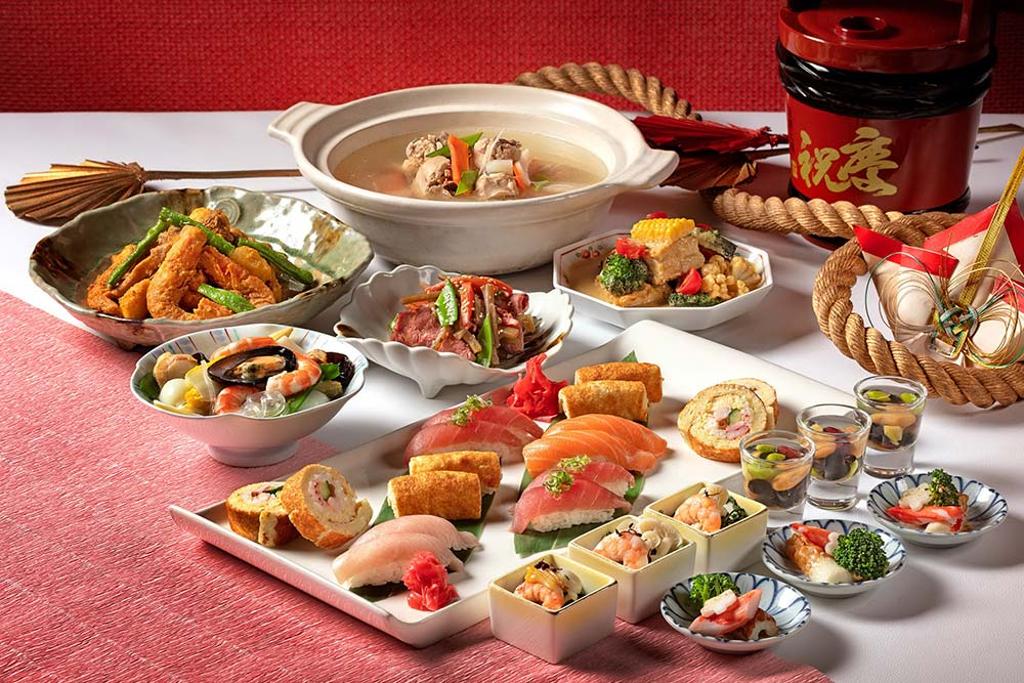 欣葉日本料理以正月「七福神巡禮」開運習俗為題，設計出七味必吃「招福料理」。圖／欣葉日本料理