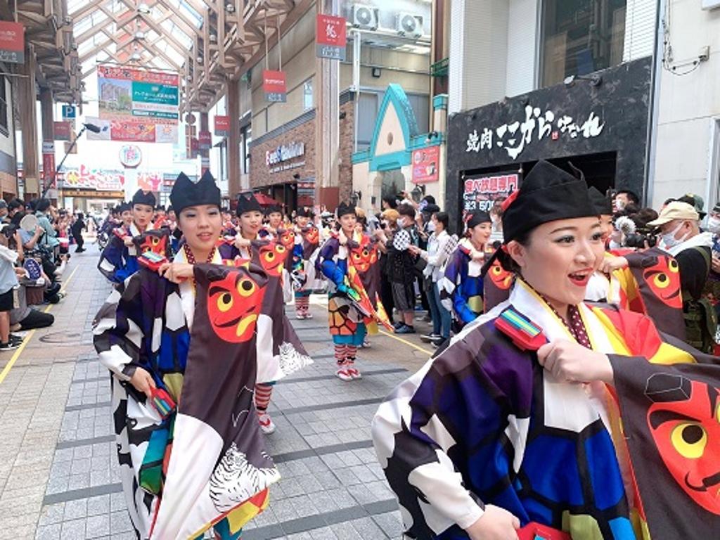睽違三年再度來台表演的YOSAKOI祭，台灣百貨首站表演地點即在大葉高島屋。圖／大葉高島屋提供
