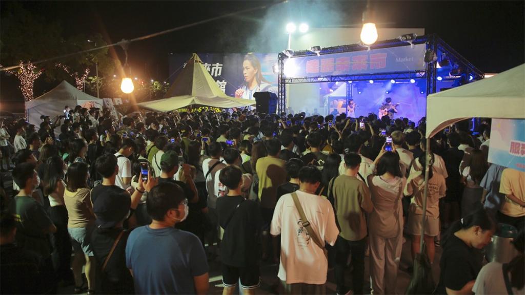 「達麗未來市」記者會當日也舉辦音樂活動，民眾參與熱烈。圖/業者提供