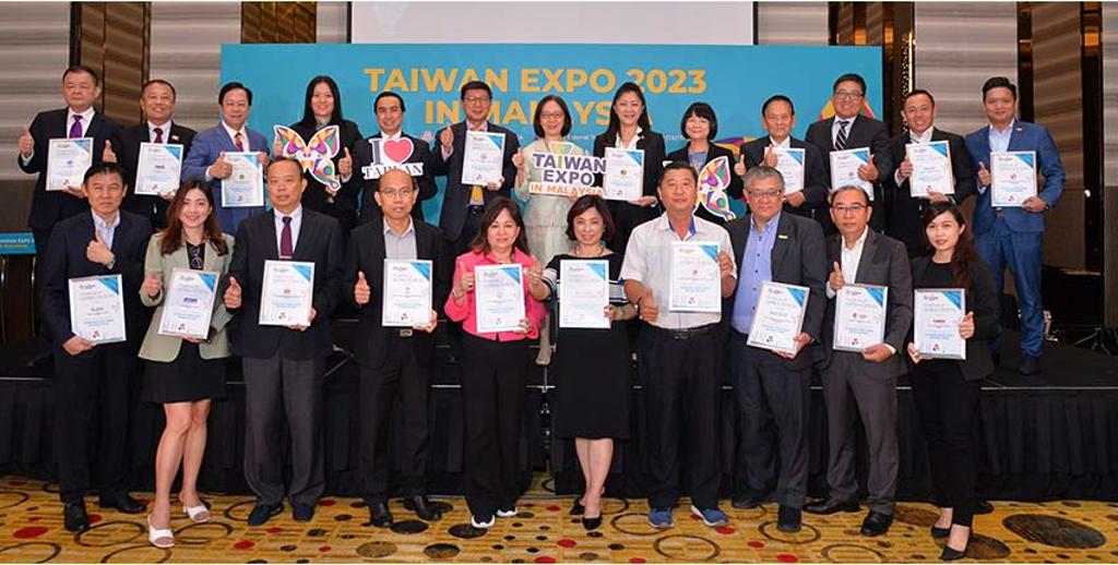  馬來西亞「臺灣形象展」獲20個大馬產業公協會支持，盼與臺灣共同合作共創商機。圖／貿協提供 