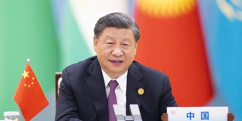 中國國家主席習近平4日視訊出席致詞，強調中國反對「脫鉤」的立場。圖／新華社