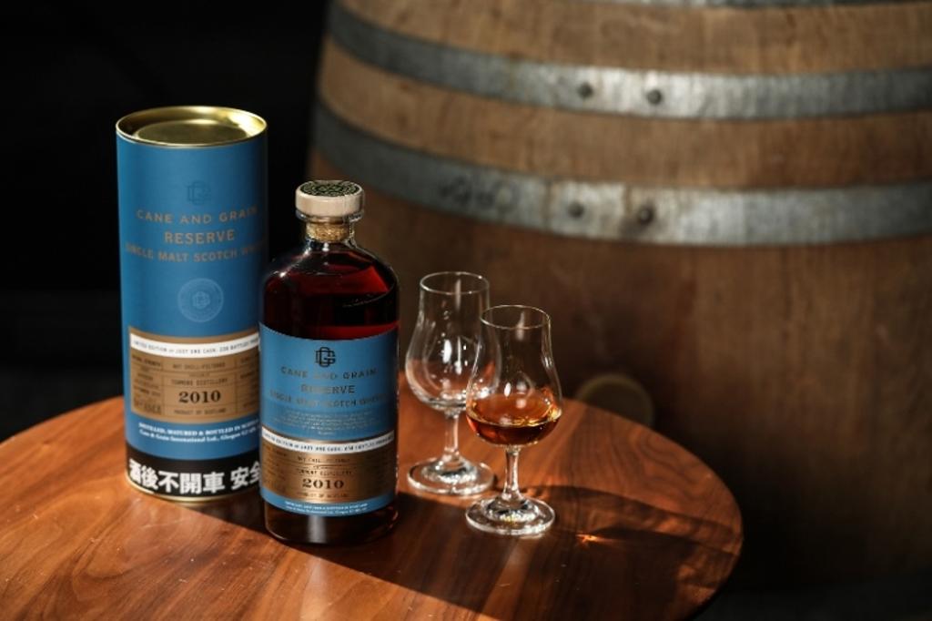 蘇格蘭麥凱利CANE & GRAIN TORMORE 2010單一桶單一麥芽威士忌原酒，4200元。圖／英蓋爾提供 