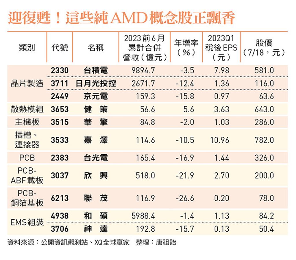 神達、和碩…11檔被看好AMD概念一次看- 證券- 工商時報