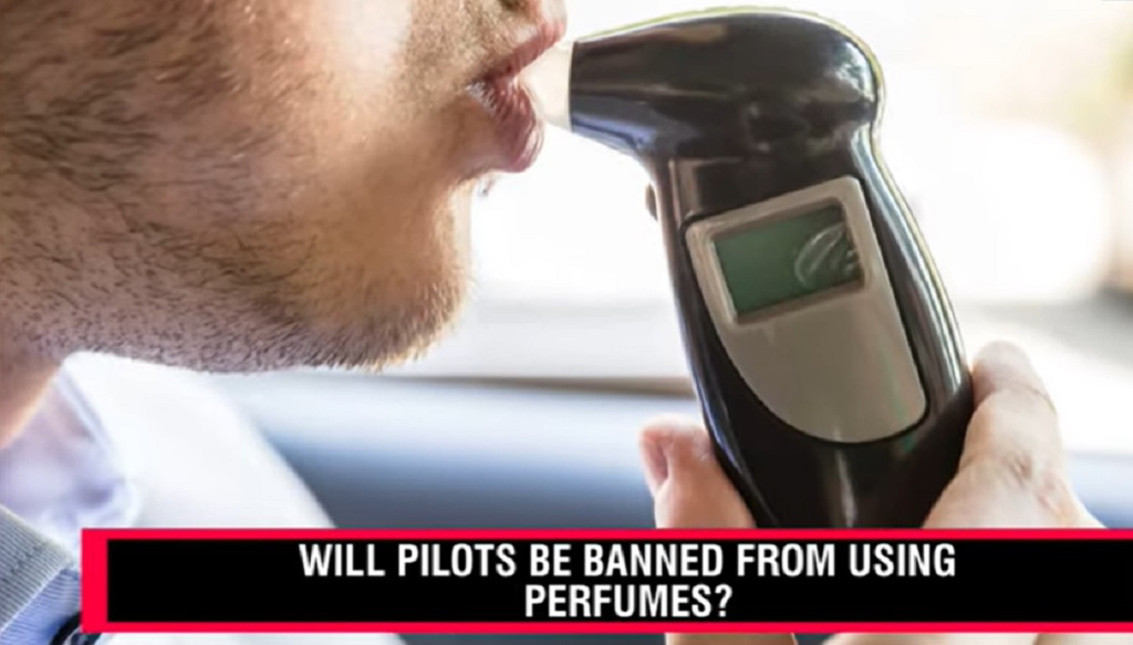 印度民航總局提出航空公司機組員新版規章，增列香水為禁用品示意圖。圖／摘自網路YouTube影片
