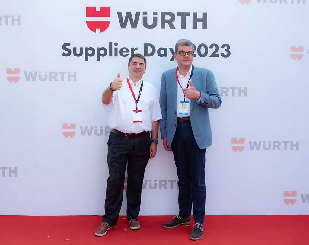 德商阿道夫伍爾特台灣分公司總經理Andreas Dierolf（左）、德國經濟辦事處長Axel Limberg合影。圖/業者提供