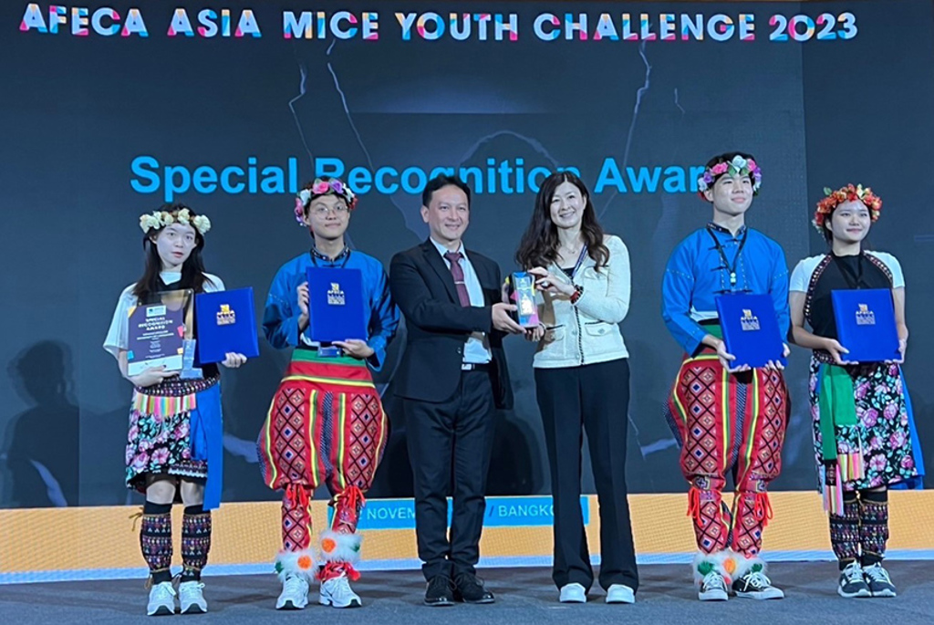 文藻外語大學隊伍勇奪亞洲青年競賽多項大獎，為我國會展界爭光。圖／貿協提供