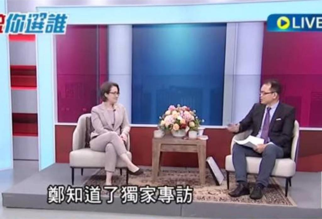 民進黨副總統候選人蕭美琴昨晚（4日）接受三立電視「鄭知道了」節目專訪。圖／翻攝自三立電視