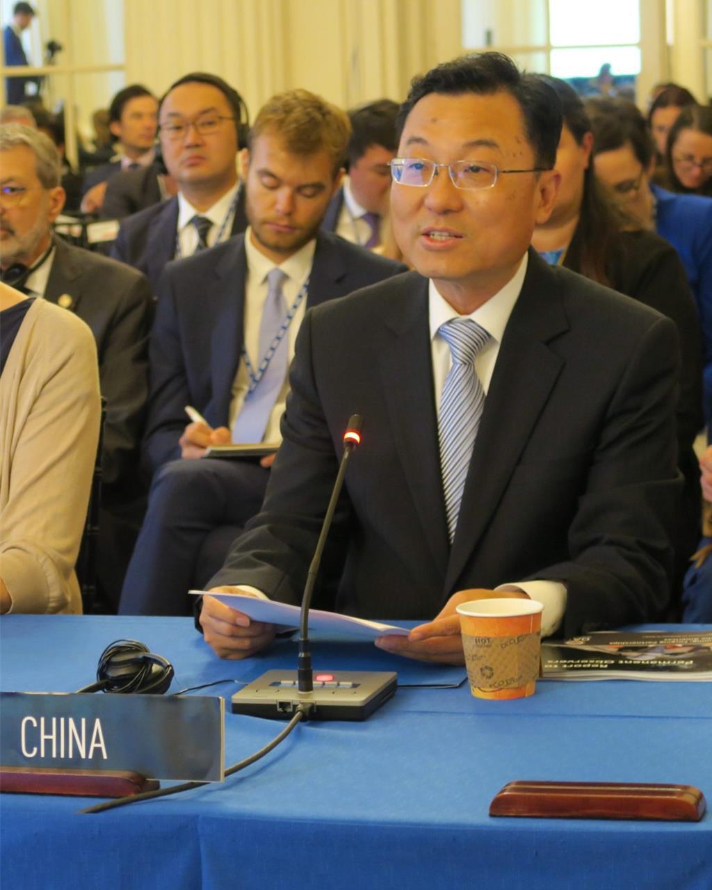 中國駐美大使謝鋒批評美國官員，鼓動對華經貿打壓。（新華社）
