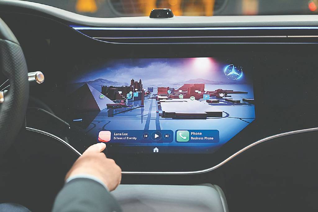 ●2024年CES展電動車成為會場中的焦點，各品牌分享了自家在軟硬體上的造車工藝，提供自然、體貼及個人化的駕駛設定。圖／美聯社