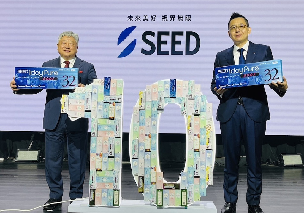 歡慶來台10周年  日本知名品牌SEED 推EDOF多焦日抛軟性隱形眼鏡