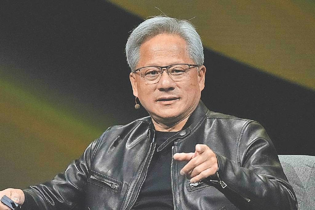 輝達創辦人黃仁勳對AI發展的看法動見觀瞻。圖/美聯社