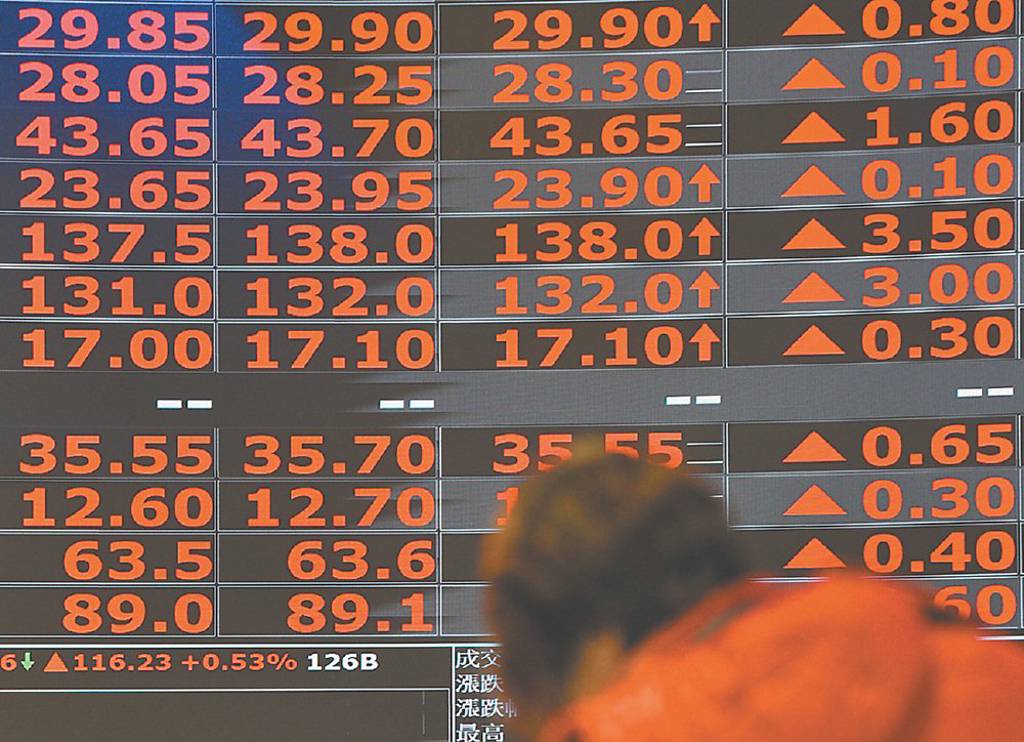台股逆勢衝高 八金剛市值破兆