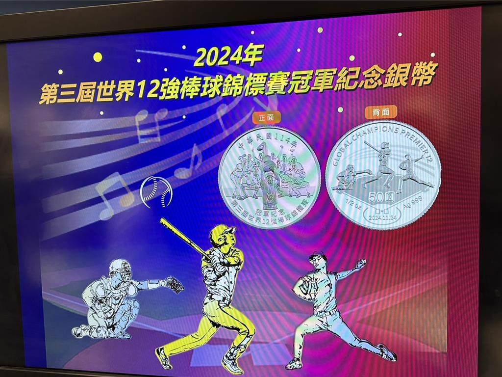 央行12強棒球賽紀念幣超夯 預購破6萬枚、中籤名單出爐！