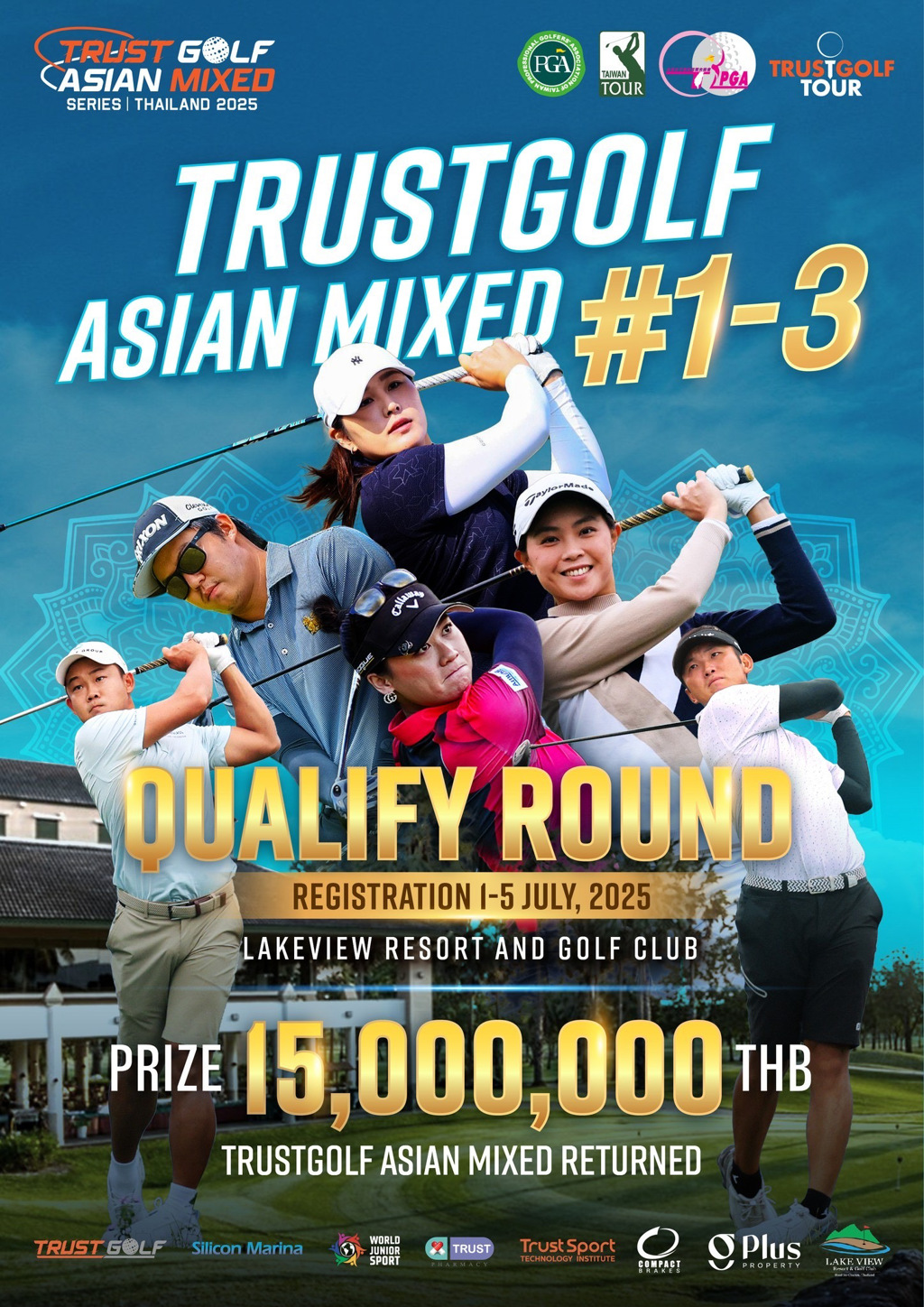 TRUSTGOLF Asian Mixed首次男、女台巡賽共證賽事     7／22於泰國華欣熱鬧開打