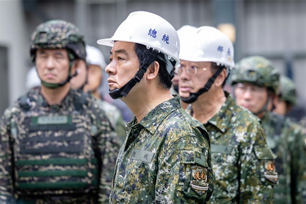 漢光演習 賴清德南下視導海軍防禦性布雷操演