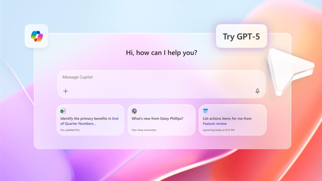 微軟整合GPT-5至Microsoft 365 Copilot、Microsoft Copilot