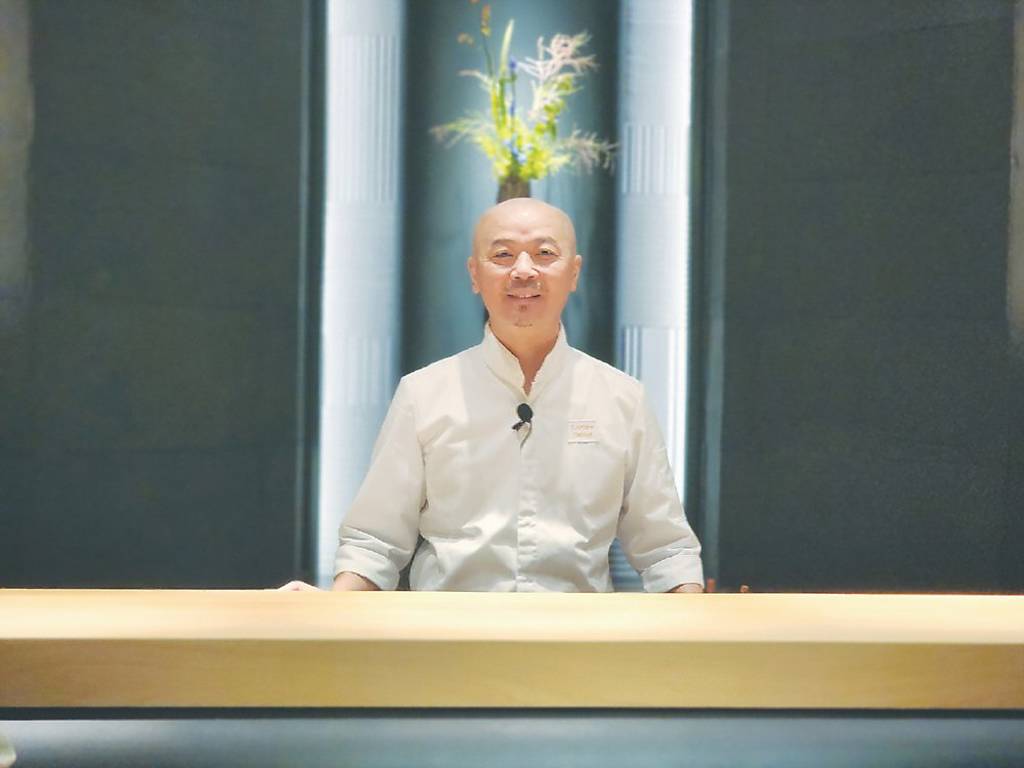 赫士盟餐飲集團攜手新加坡米其林星廚押野亘一郎，在大直開設「亘一郎KOICHIRO」壽司餐廳。圖／姚舜