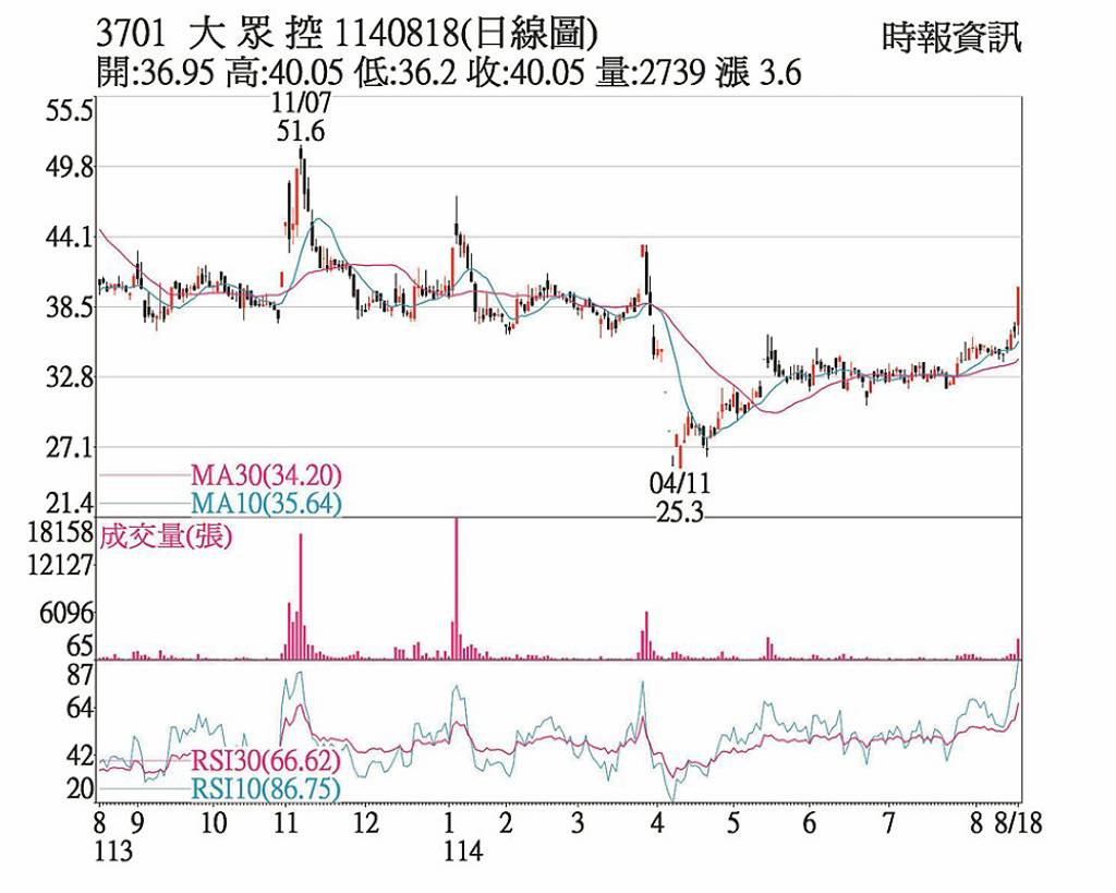 大眾控 H1賺贏去年全年