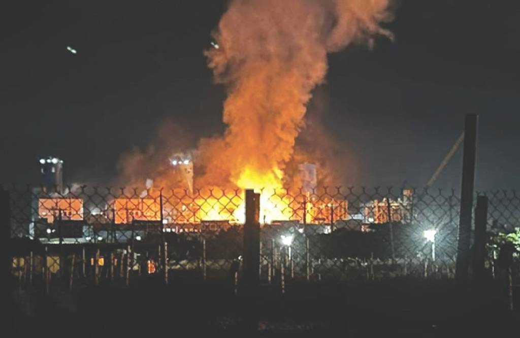 疑天然氣洩漏 興達電廠爆炸
