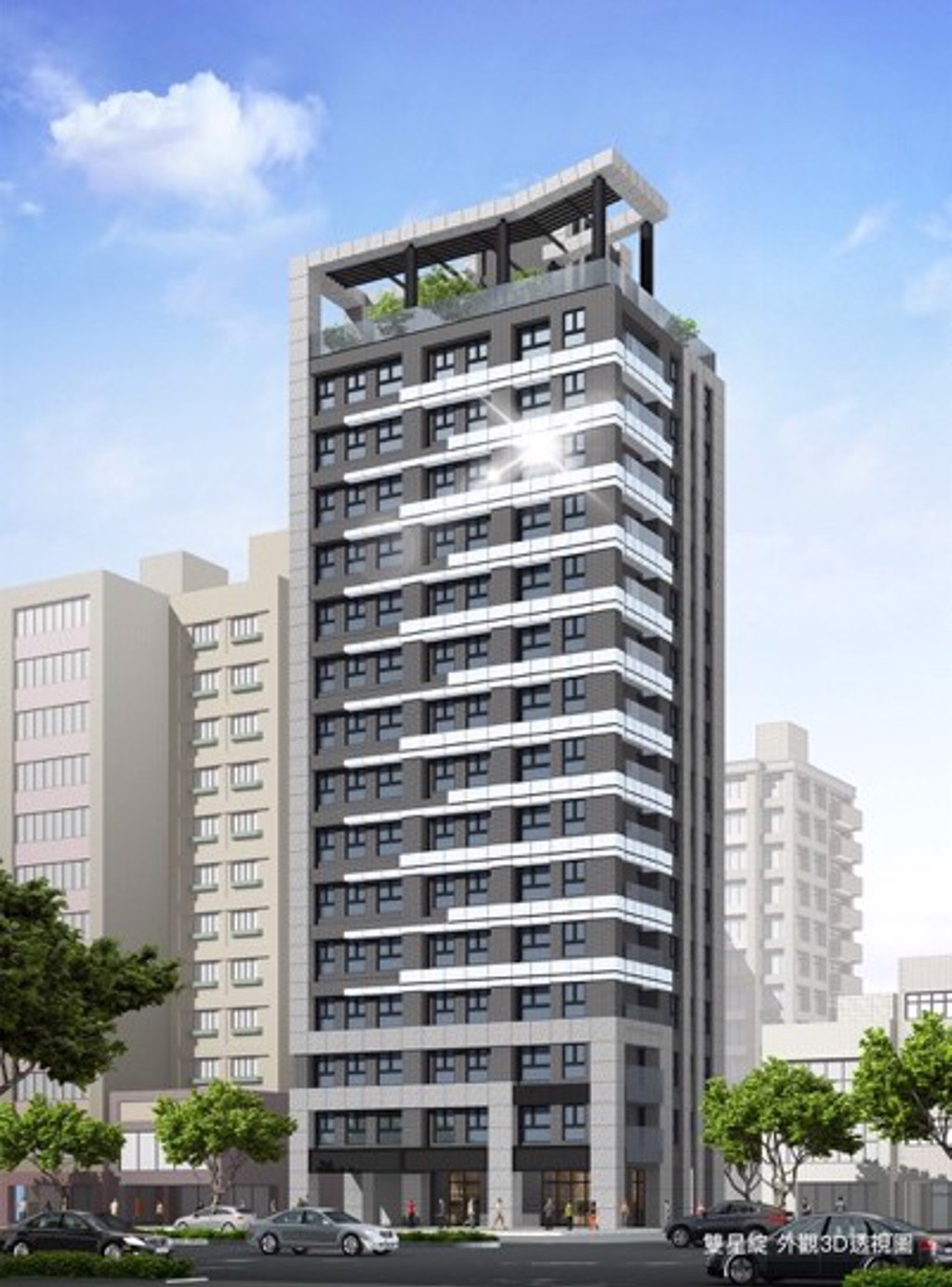 當代美學建築,飛簷如昂揚羽翼呼應國門意象。圖/業者提供