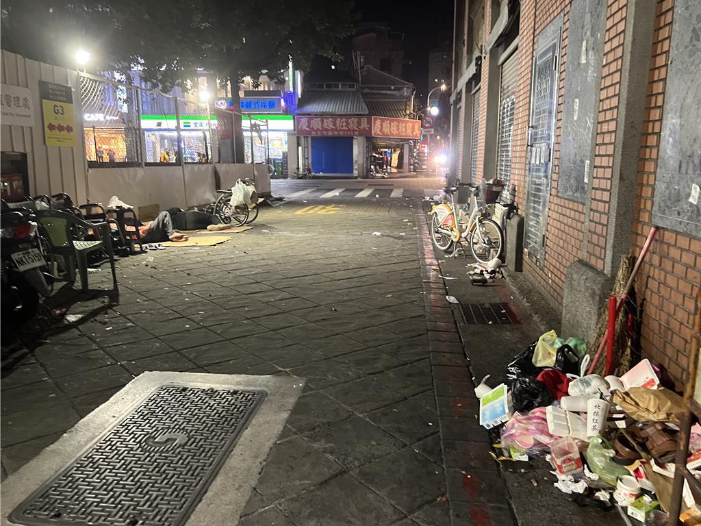 艋舺公園改建動工4個月 街友回流、亂象重演