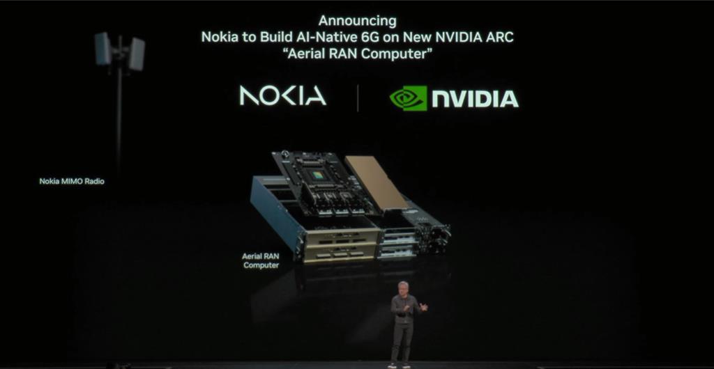 輝達GTC》聯手Nokia搶攻6G商機 量子運算獲能源部7座超算大單