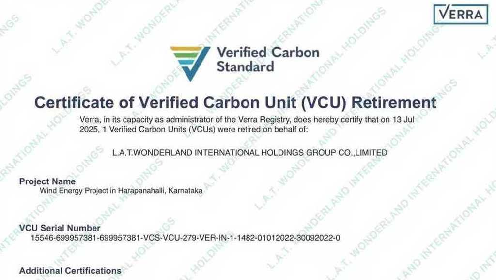 里昂庭擕手Verra國際權威實踐零碳永續藍圖