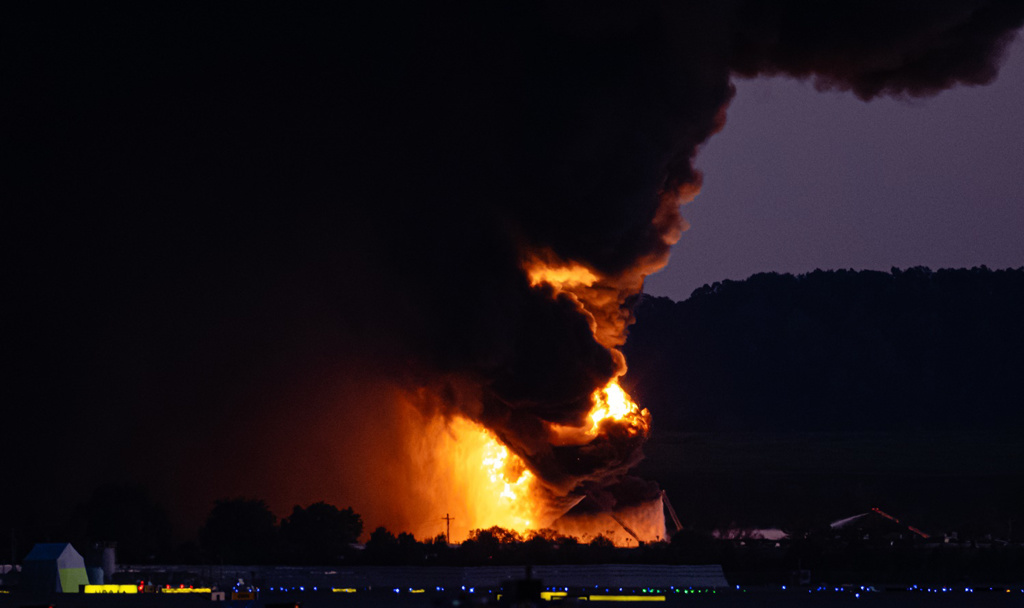 美UPS貨機起飛墜毀傷亡不明 陷火海畫面曝光