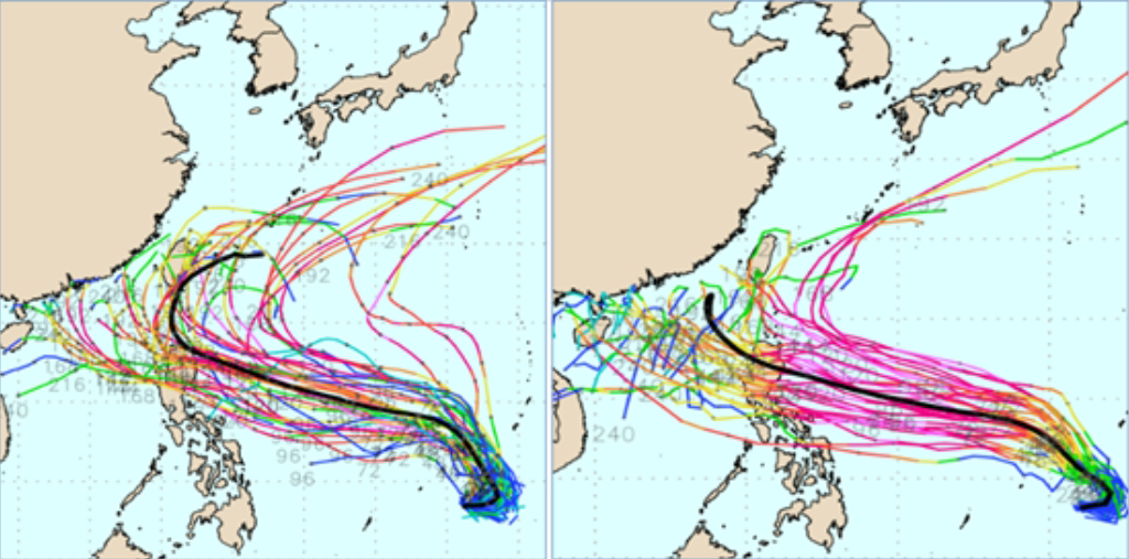 在台灣附近北轉！準颱鳳凰迫近 歐、美預測路徑曝