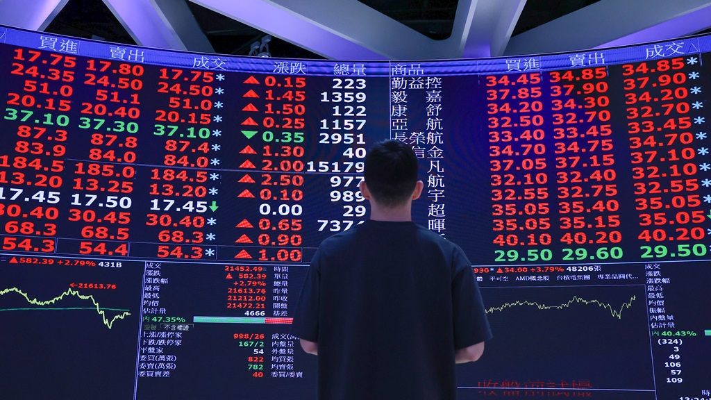 台股9月大漲1,587點 銀行業未實現利益創新高