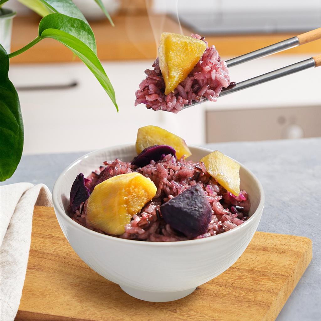 米大師攜手瓜瓜園搶商機 不用冰的地瓜飯微波即吃7-ELEVEN開賣