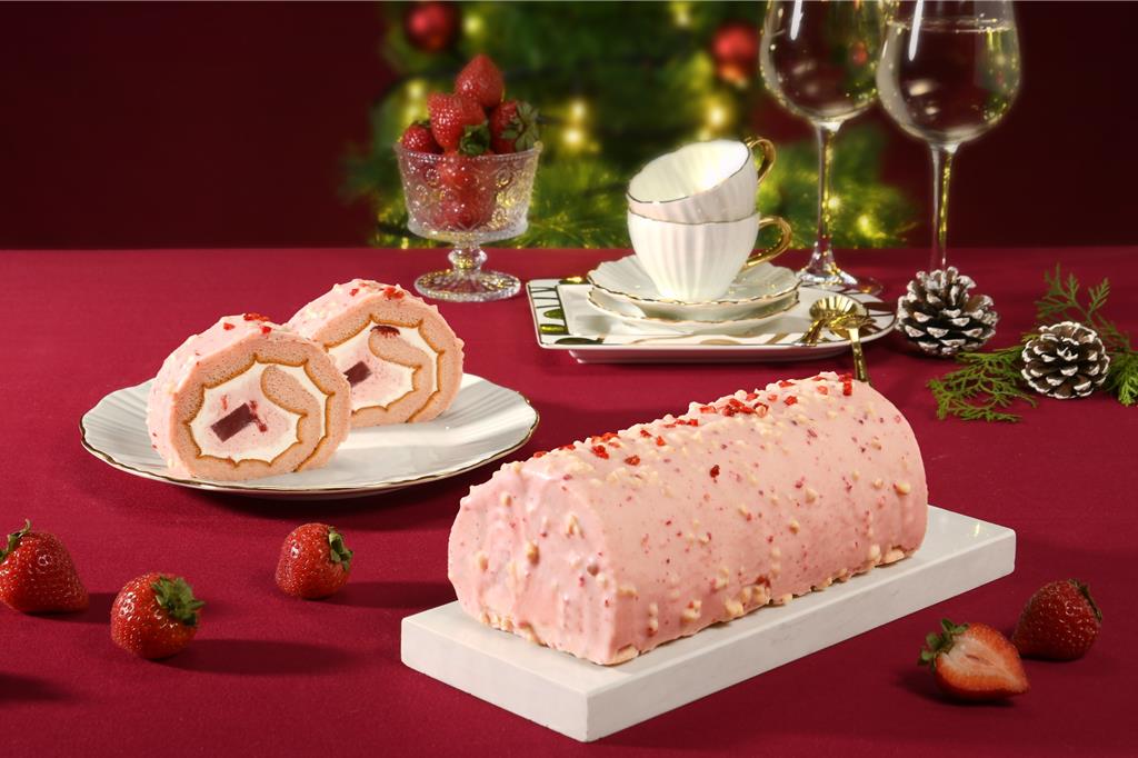 聖誕節將至 亞尼克限量「草莓脆皮巧克力生乳捲」粉嫩吸睛登場