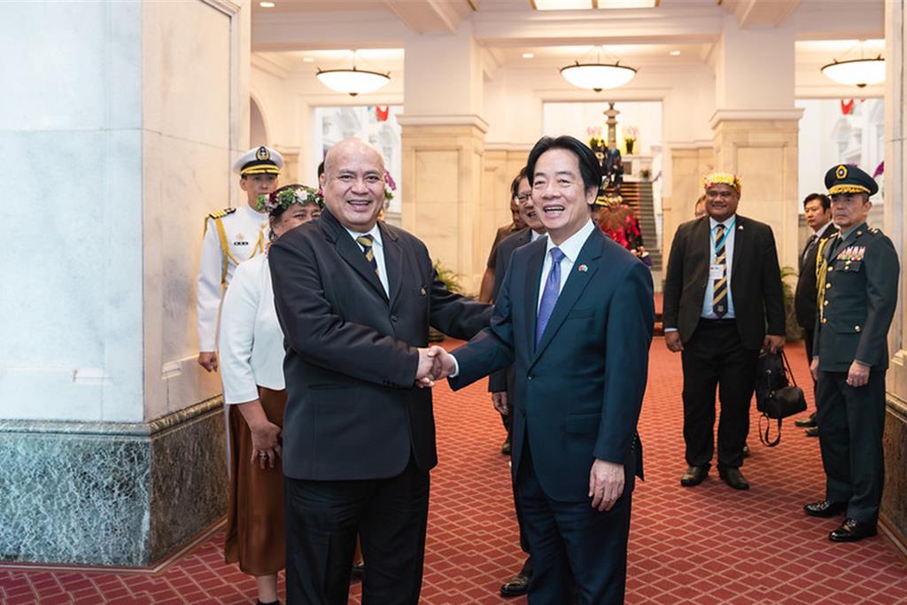 吐瓦魯總理來台 賴清德見證台魯簽署多項協定盼深化合作交流