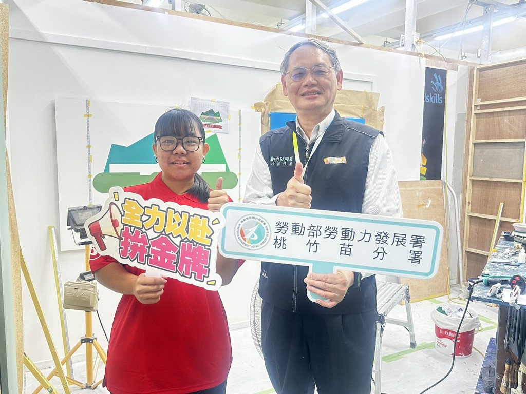 挑戰亞洲技能競賽　桃分署培訓新秀力拚漆作金牌
