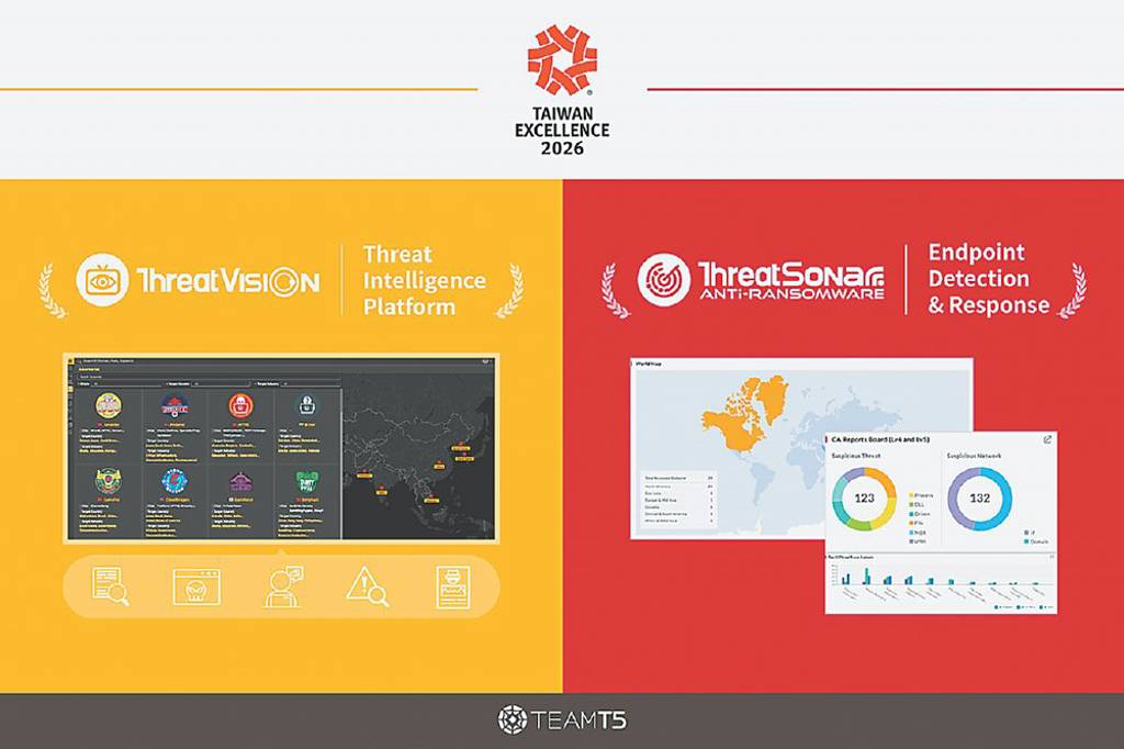 TeamT5雙產品獲獎 資安技術受肯定