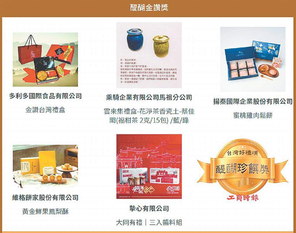 茶酒咖啡伴手禮評鑑 三獎出爐