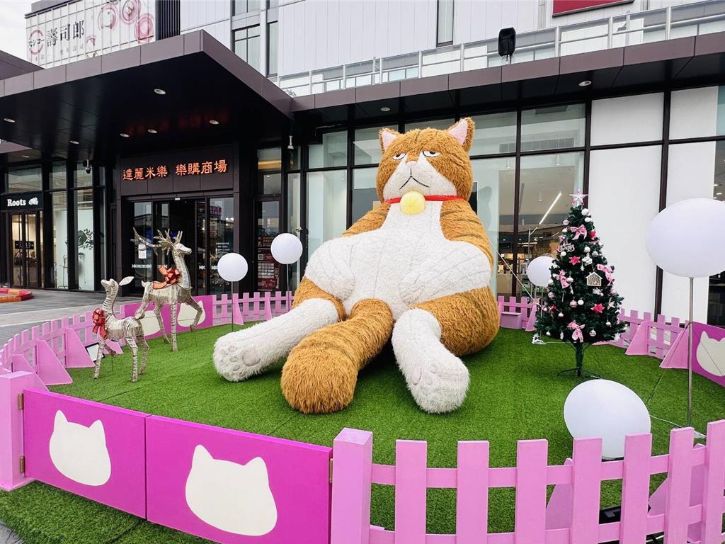 4米高原創人氣IP厭世「橘貓重重」 高雄岡山樂購廣場期間限定亮相