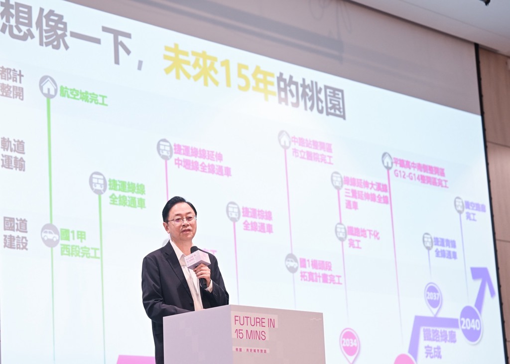 桃園啟動「Future in 15 mins」未來城市藍圖　張市長宣示打造真正以人為本的宜居新標杆