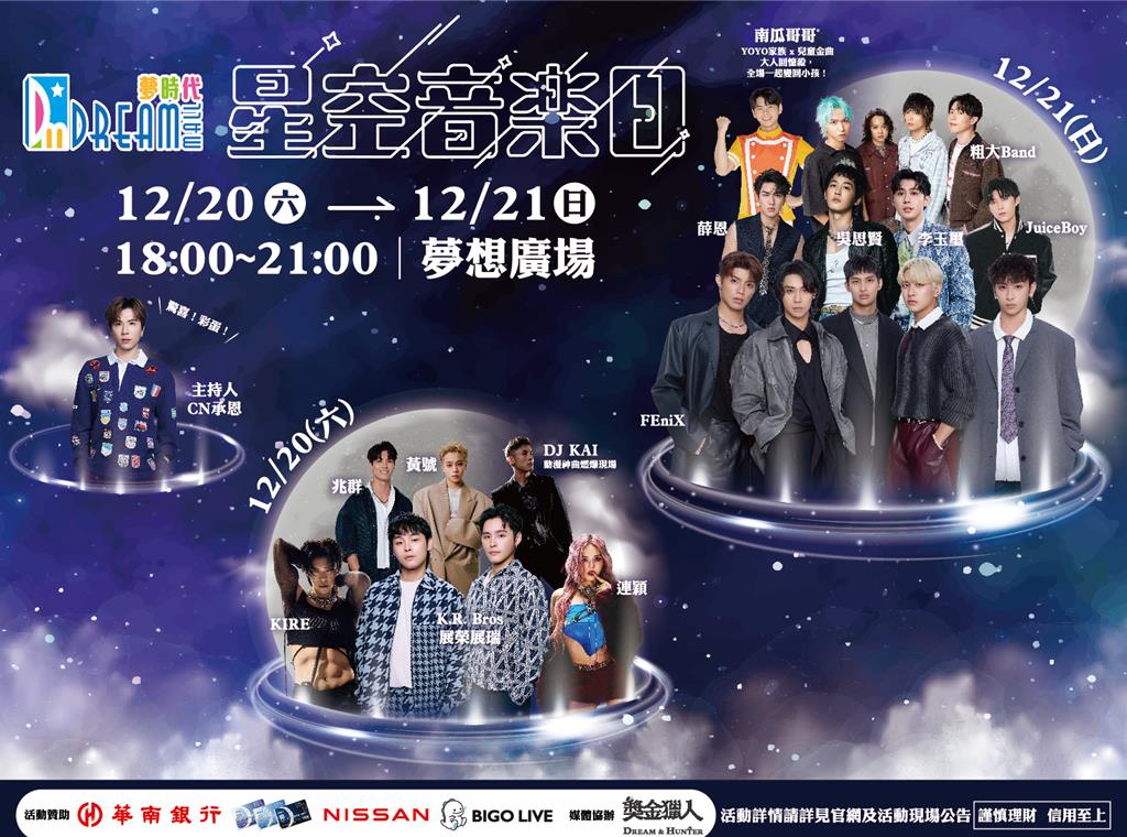 夢時代「聖誕跨年慶」即日起登場 平安夜音樂派對x星空音樂日打造最浪漫節慶氛圍