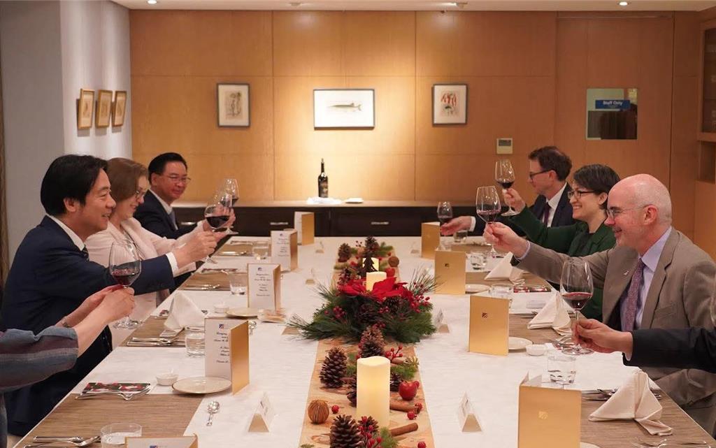 谷立言秀照和賴蕭餐敘！AIT貼文美台關係堅若磐石   賴清德：2026承先啟後的一年