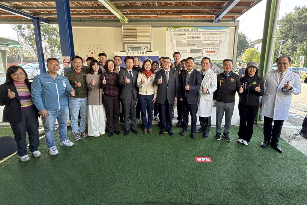 卓榮泰視察苗栗醫院 擴建急重症大樓21億中央全額支應