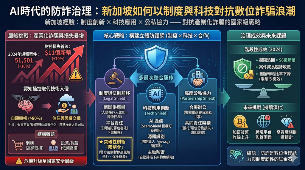 人工智能時代的防詐治理 新加坡如何以制度與科技對抗數位詐騙浪潮