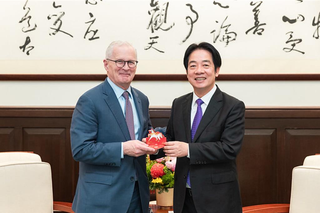 台美強化非紅供應鏈合作 賴清德:共同成為AI時代最具韌性領航者